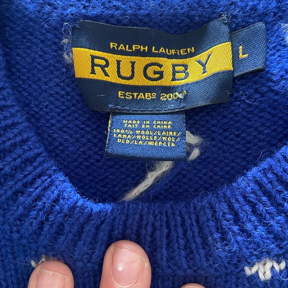 Men’s Ralph Lauren Rugby Ski Sweater - Picture 1 of 4